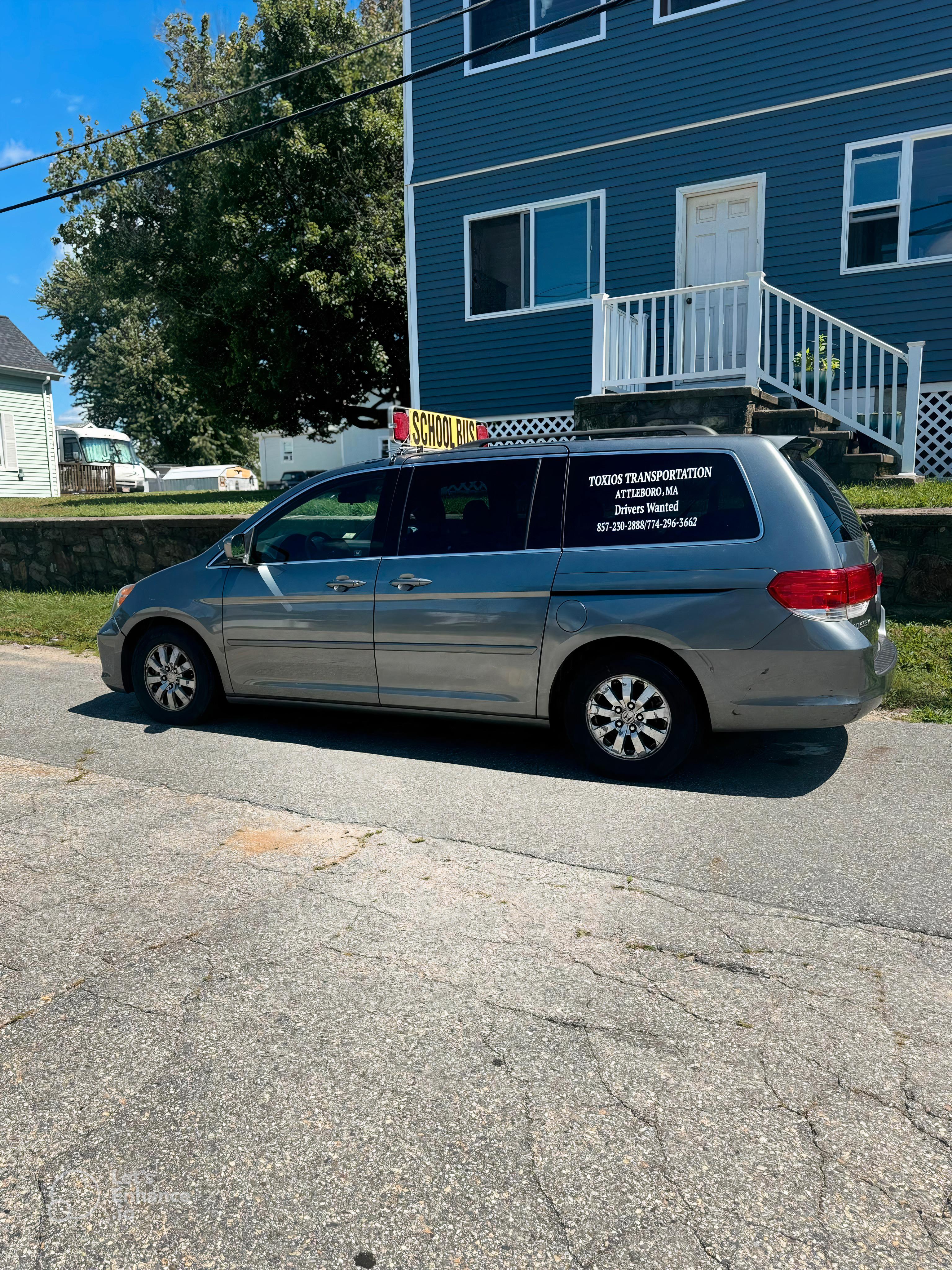 One of Toxios transportation vans